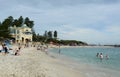 View of Cottesloe Beach during Sculpture by the sea exhibition. Perth. Western Australia Royalty Free Stock Photo
