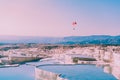 View of Cotton Castle in Pamukkale, Turkey.