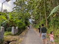 a view of a country road in blitar, indonesia