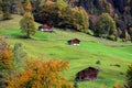 View of country village in nature and environment at swiss Royalty Free Stock Photo