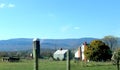 View countryside from car window Royalty Free Stock Photo