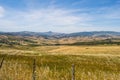 View of the countryside, fields and hills in the region of Mistr Royalty Free Stock Photo