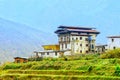 View countryside of Punakha Town , Bhuta