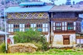 View of countryside village and rice field at Punakha , Bhutan Royalty Free Stock Photo
