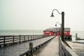 Coupeville Washington on Whidbey Island with pier and historic building