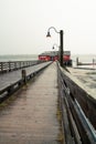 Coupeville Washington on Whidbey Island with pier and historic building