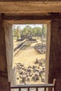 View of courtyard of Ba Phuon Temple, Angkor Thom, Siem Reap, Cambodia.