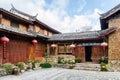 Courtyard of Baisha Naxi Embroidery Institute Baisha village Yunnan China