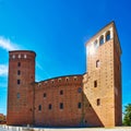 View of the courtyard of the Castle Principles of Acaja in Fossano