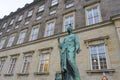 View of courtyard at Christiansborg Palace in winter in Copenhagen