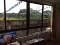 Interior of a room in a Japanese style hotel in the capital of Fiji Suva