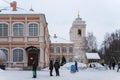 Russia, St. Petersburg, January 2022. Fraternal corps of the Alexander Nevsky Lavra.