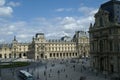 View of the courtyard of the Louvre Museum, Paris