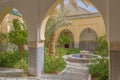 View of the courtyard in the mausoleum of Moulay Ali Cherif