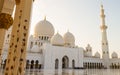 View from the courtyard of the Sheikh Zayed Grand Mosque