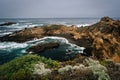 View of a cove at Point Lobos State Natural Reserve, in Carmel, Royalty Free Stock Photo