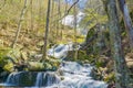 View of Crabtree Falls in the Blue Ridge Mountains of Virginia, USA Royalty Free Stock Photo