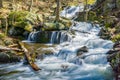 View of Crabtree Falls in the Blue Ridge Mountains of Virginia, USA Royalty Free Stock Photo