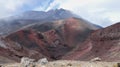 View into a crater on the Etna in Italy Royalty Free Stock Photo