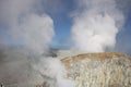 View of the crater located at the Welirang Mountain Malang, East Java, Indonesia Royalty Free Stock Photo