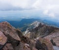 view crater to the volcano la malinche in mexico