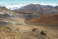 View on crater on top of Haleakala volcano, Maui Royalty Free Stock Photo