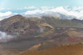 View on crater on top of Haleakala volcano, Maui Royalty Free Stock Photo