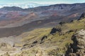 View on crater on top of Haleakala volcano, Maui Royalty Free Stock Photo