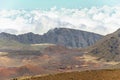 View on crater on top of Haleakala volcano, Maui Royalty Free Stock Photo