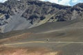 View on crater on top of Haleakala volcano, Maui Royalty Free Stock Photo