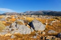 View of cretan landscape at sunset, Crete Royalty Free Stock Photo