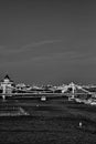 View of the Crimean Bridge and the Cathedral of Christ the Savior. Royalty Free Stock Photo