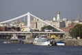 View of the Crimean Krymsky bridge in Moscow.