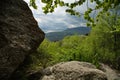 View of the Crimean mountains in the valley of ghosts.