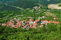 View of Crni Kal village bellow Karst edge