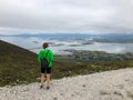 View from Croagh Patrick mountain, Westport, Ireland Royalty Free Stock Photo
