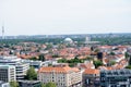 View in crosswise from the tower of the new civil hall in hannover germany