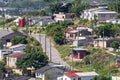View of Crowded Low Cost Residential Housing Settlement Royalty Free Stock Photo