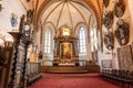 View of the crucifix inside St Mary`s Cathedral in Old Town Tallinn, Estonia Royalty Free Stock Photo