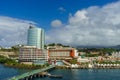 View from cruise ship of port Fort de France Martinique