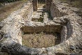 View of the crypt of the archaeological site of the Martyrium of La Alberca, Murcia