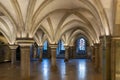 View of the crypt in the Cathedral at Rochester on March 24, 2019 Royalty Free Stock Photo