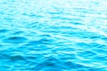 View of a Crystal clear sea water texture. View from above Natural blue background. Turquoise ripple water reflection in tropical Royalty Free Stock Photo