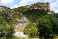 View of cuile Sos Mojos, in background Monte Tundu Royalty Free Stock Photo