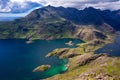 View of the Cuillin Ridge and Loch Coriusk Royalty Free Stock Photo