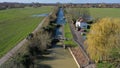 View of Culham Lock on the River Thames in England, UK. Royalty Free Stock Photo