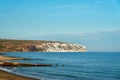 View of the culver cliff and downs seen from Sundown beach from the Isle of Wight Royalty Free Stock Photo