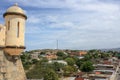 View from Cumana castle to the city streets