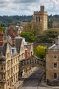 The view from the cupola of Sheldonian Theatre across the central Oxford. Oxford University. England