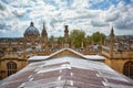 Oxford university as seen from the cupola of Sheldonian Theatre. Oxford. England